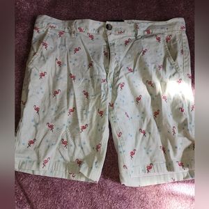 Raw Yarn Industries - Men - Light green with flamingos - Size 36